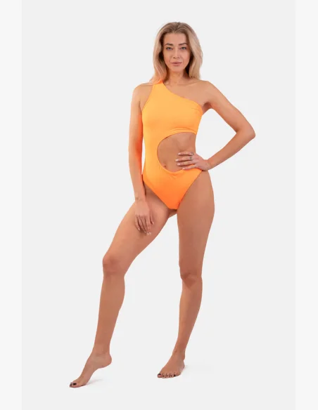 NEBBIA Asymetrické monokini na jedno rameno oranžová