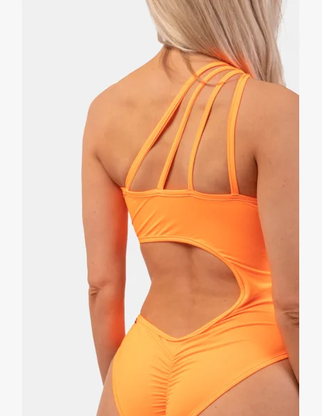 NEBBIA Asymetrické monokini na jedno rameno oranžová