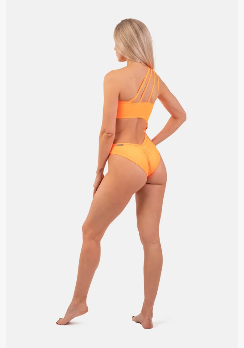 NEBBIA Asymetrické monokini na jedno rameno oranžová