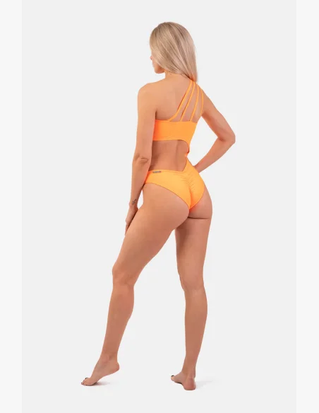 NEBBIA Asymetrické monokini na jedno rameno oranžová