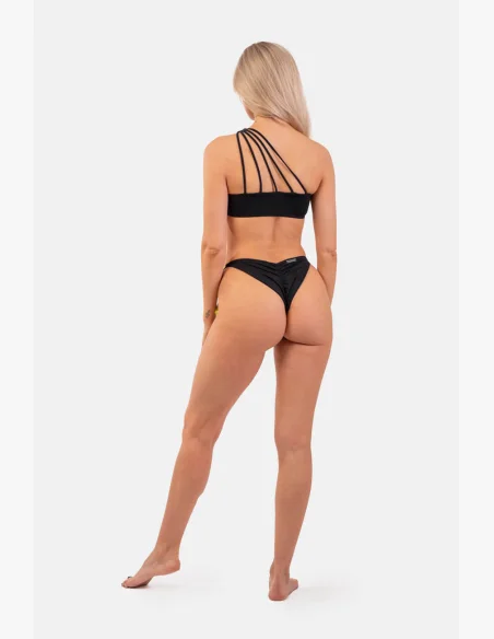 NEBBIA Bandeau Bikini plavky na jedno rameno (vrchný diel) čierna