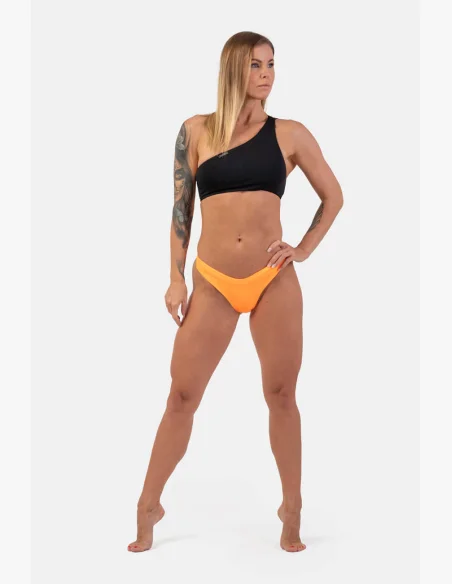 NEBBIA Bandeau Bikini plavky na jedno rameno (vrchný diel) čierna