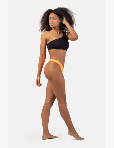 NEBBIA Bandeau Bikini plavky na jedno rameno (vrchný diel) čierna