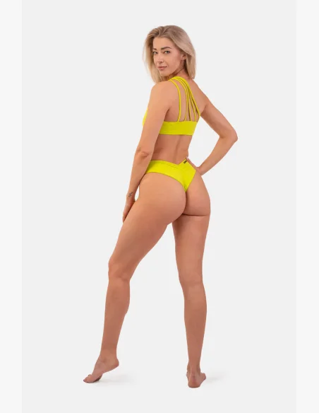 NEBBIA Bandeau bikiny na jedno rameno (horný diel) zelená