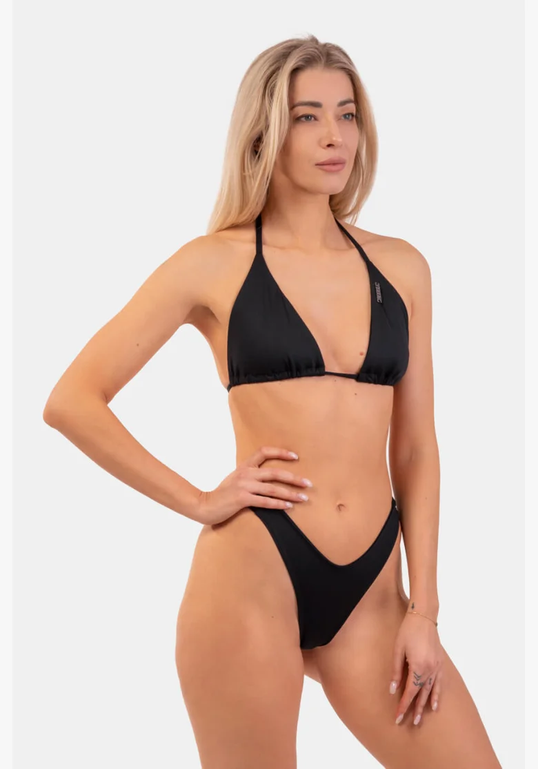 NEBBIA Trojuholníkové bikiny Classic (horný diel) čierna