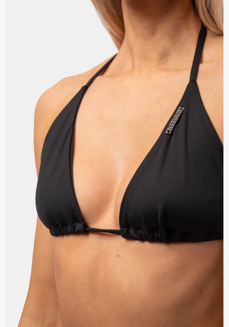 NEBBIA Trojuholníkové bikiny Classic (horný diel) čierna