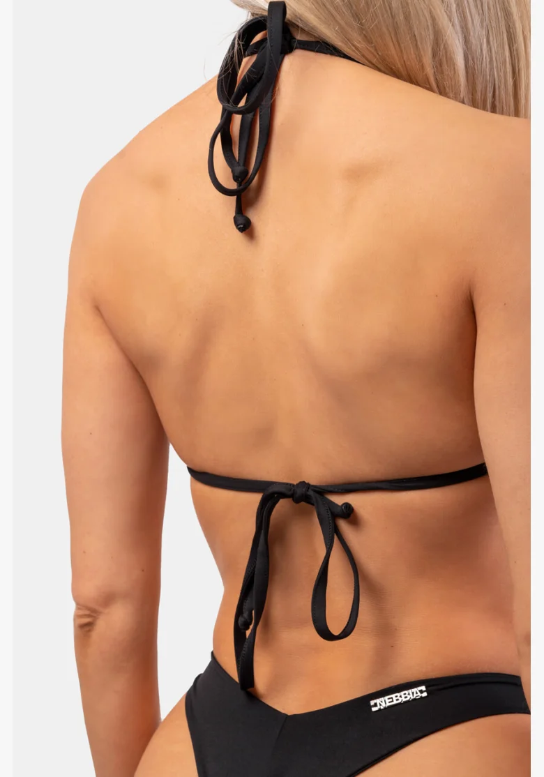NEBBIA Trojuholníkové bikiny Classic (horný diel) čierna