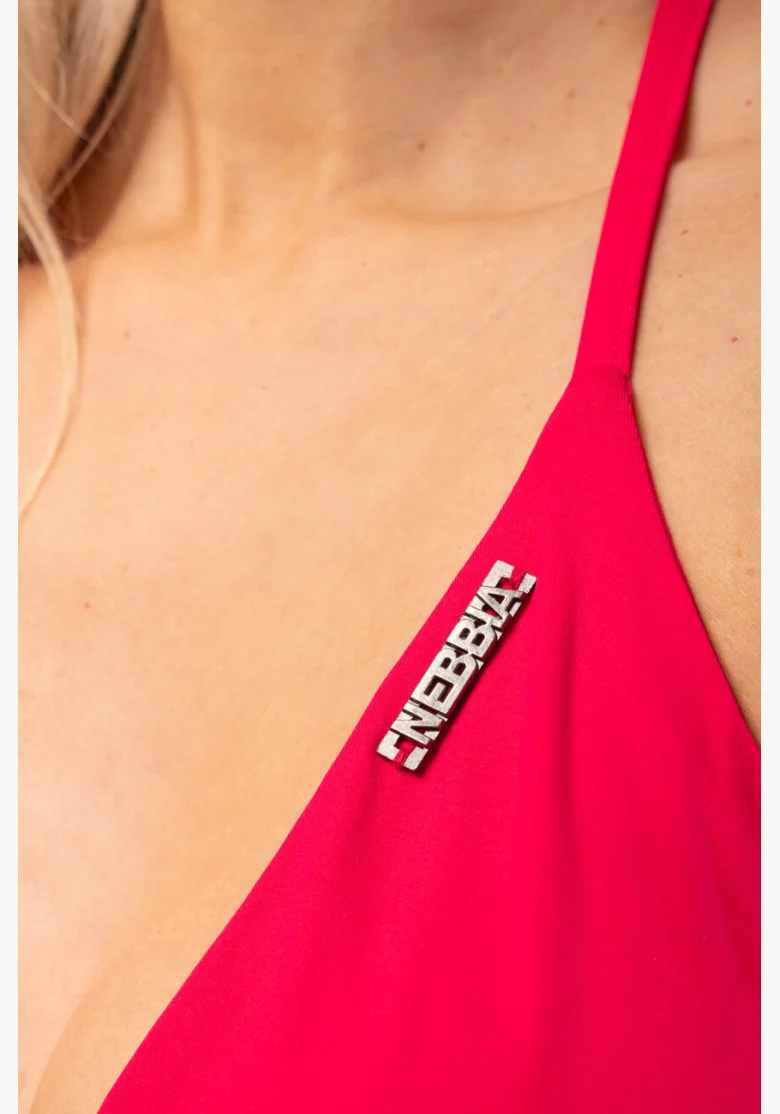 NEBBIA Trojuholníkové bikiny Classic (horná časť) ružová