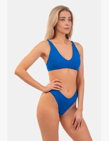 NEBBIA Trojuholníkové Bralette plavky s vycpávkami (horný diel) modrá
