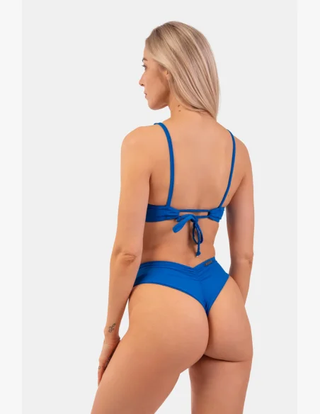 NEBBIA Trojuholníkové Bralette plavky s vycpávkami (horný diel) modrá