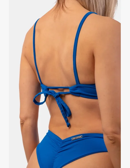 NEBBIA Trojuholníkové Bralette plavky s vycpávkami (horný diel) modrá