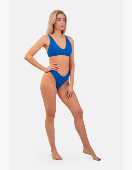 NEBBIA Trojuholníkové Bralette plavky s vycpávkami (horný diel) modrá
