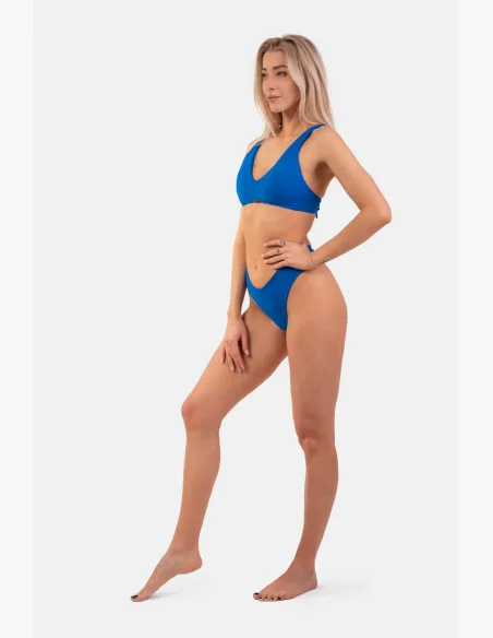 NEBBIA Trojuholníkové Bralette plavky s vycpávkami (horný diel) modrá