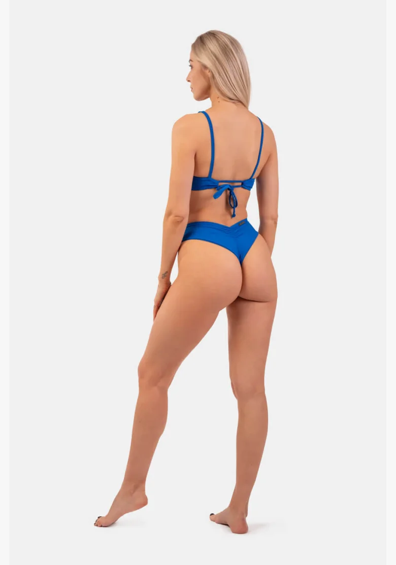 NEBBIA Trojuholníkové Bralette plavky s vycpávkami (horný diel) modrá