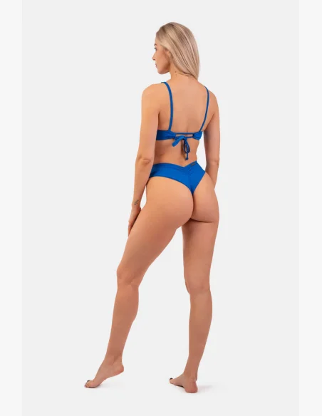 NEBBIA Trojuholníkové Bralette plavky s vycpávkami (horný diel) modrá