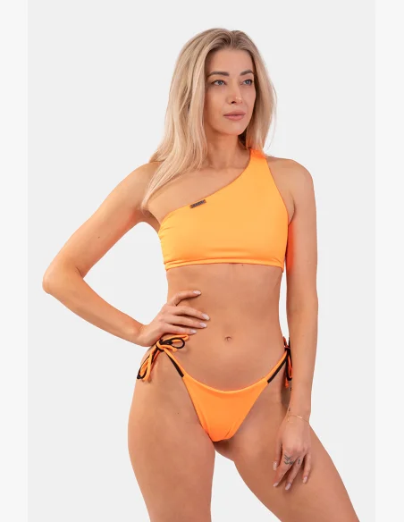 NEBBIA Bandeau Bikini plavky na jedno rameno (horný diel) oranžová