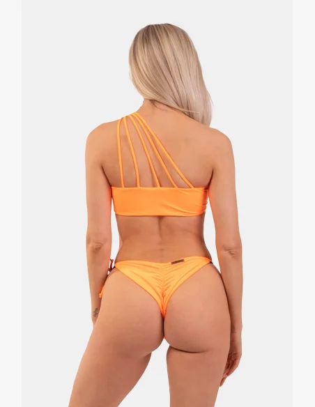 NEBBIA Bandeau Bikini plavky na jedno rameno (horný diel) oranžová