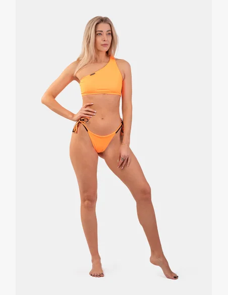 NEBBIA Bandeau Bikini plavky na jedno rameno (horný diel) oranžová