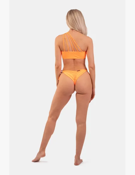 NEBBIA Bandeau Bikini plavky na jedno rameno (horný diel) oranžová