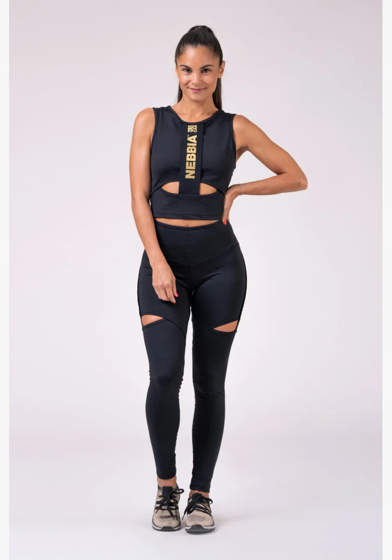 NEBBIA Honey Bunny legíny čierna