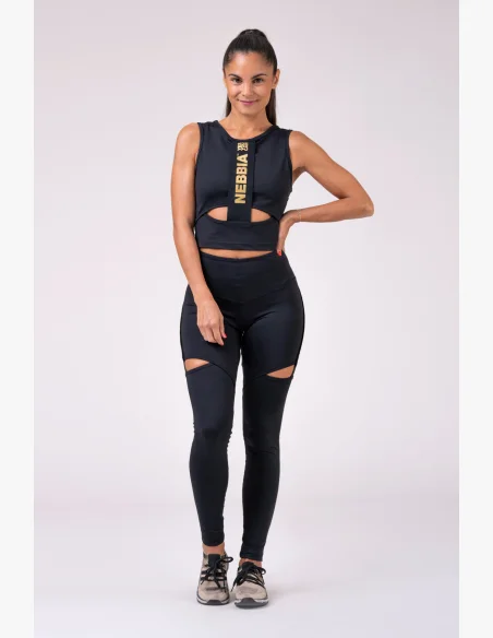 NEBBIA Honey Bunny legíny čierna