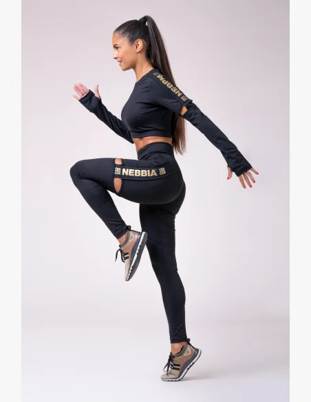 NEBBIA Honey Bunny legíny čierna