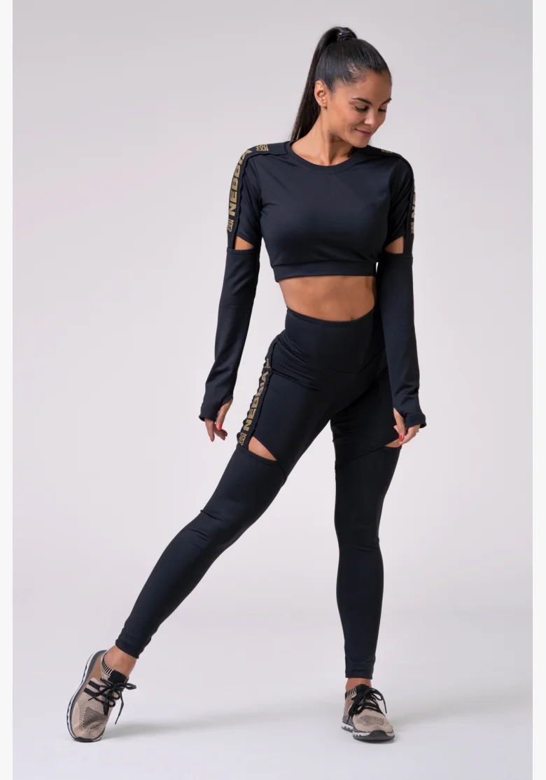 NEBBIA Honey Bunny legíny čierna