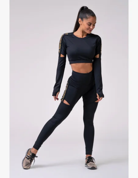 NEBBIA Honey Bunny legíny čierna