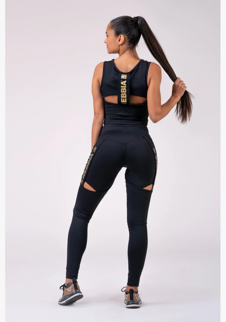 NEBBIA Honey Bunny legíny čierna