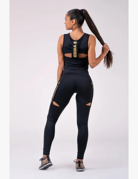 NEBBIA Honey Bunny legíny čierna