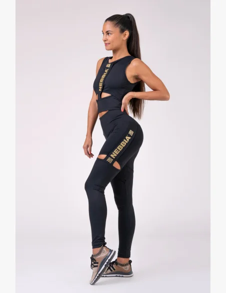 NEBBIA Honey Bunny legíny čierna