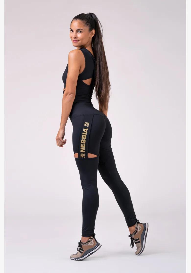 NEBBIA Honey Bunny legíny čierna