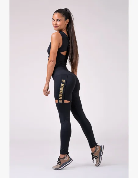 NEBBIA Honey Bunny legíny čierna