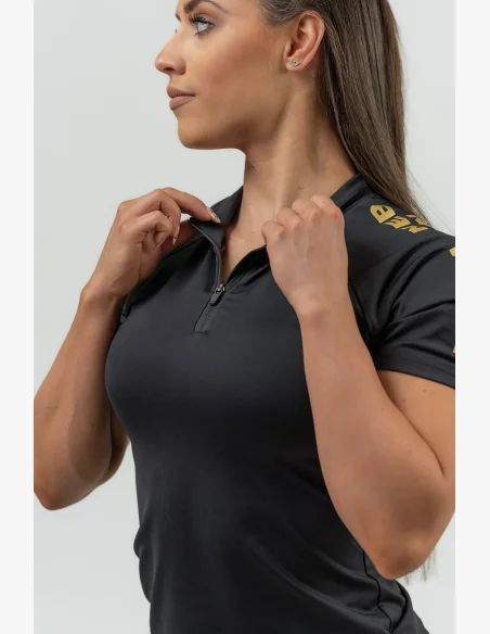 NEBBIA Dámske funkčné tričko INTENSE Ultimate gold