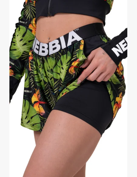 NEBBIA High-energy Double Layer šortky zelené