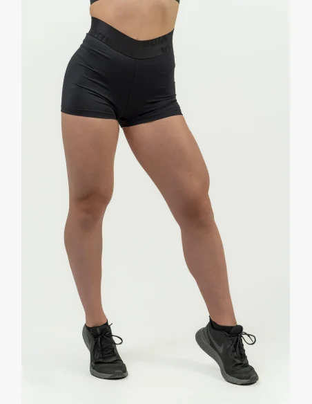NEBBIA Dámske kompresné šortky s vysokým pásom INTENSE Leg Day čierna