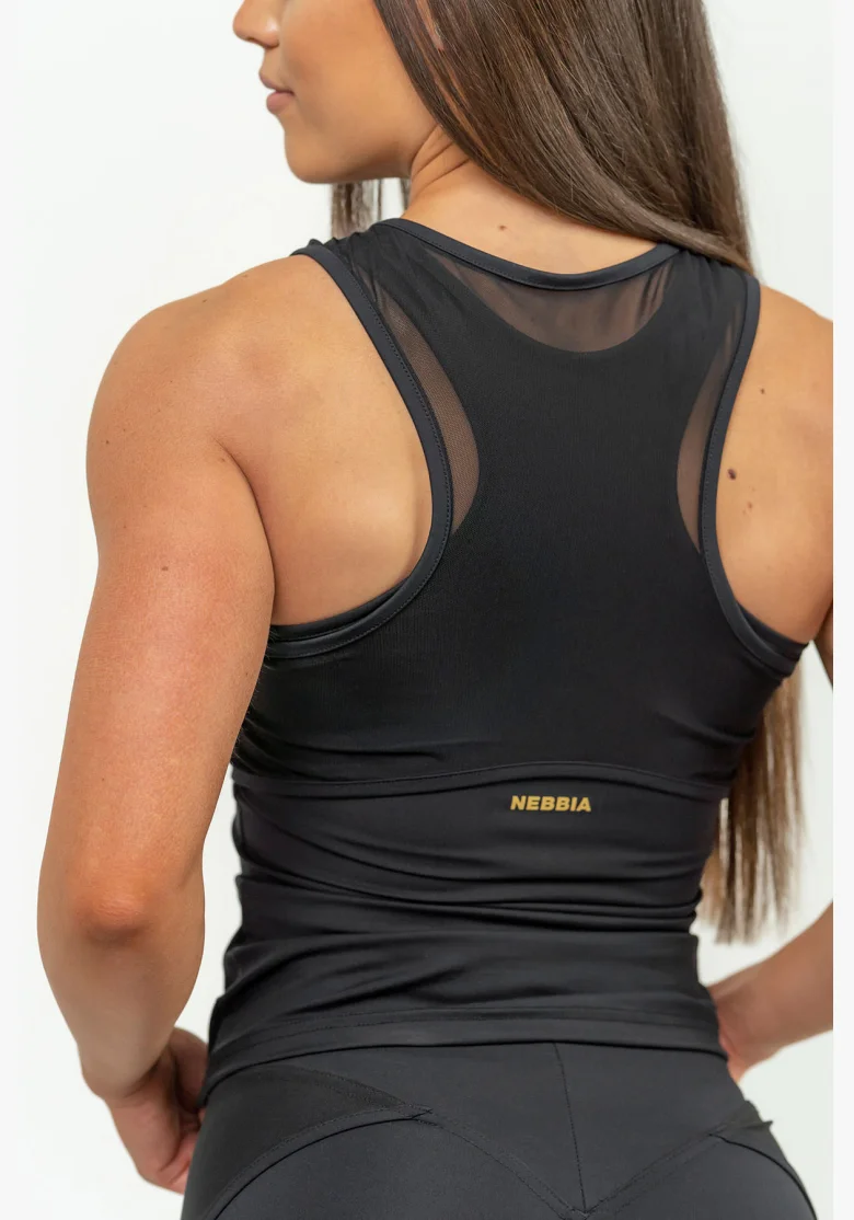 NEBBIA Dámske kompresné tielko INTENSE Ultra gold