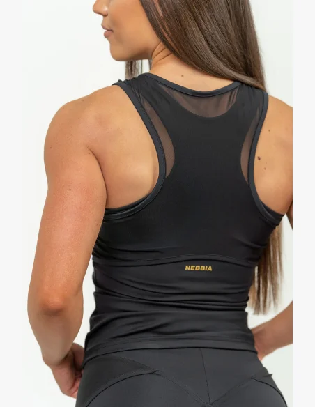 NEBBIA Dámske kompresné tielko INTENSE Ultra gold