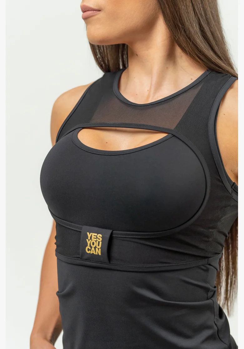 NEBBIA Dámske kompresné tielko INTENSE Ultra gold