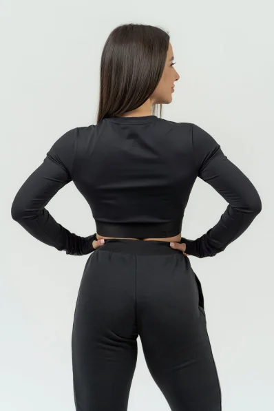 NEBBIA • Dámsky crop top s dlhým rukávom NEBBIA INTENSE Perform • NEBBIAshop.sk 2