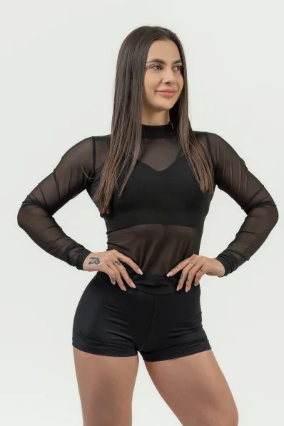 NEBBIA • Dámsky top s dlhým rukávom INTENSE Sheer • NEBBIAshop.sk