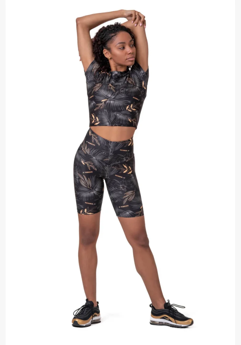NEBBIA Biker šortky Active Black čierna