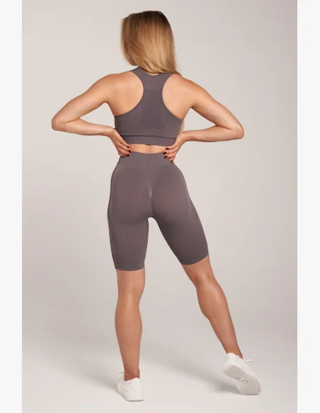 Kraťasy Gym Glamour Bikery Push Up Grey