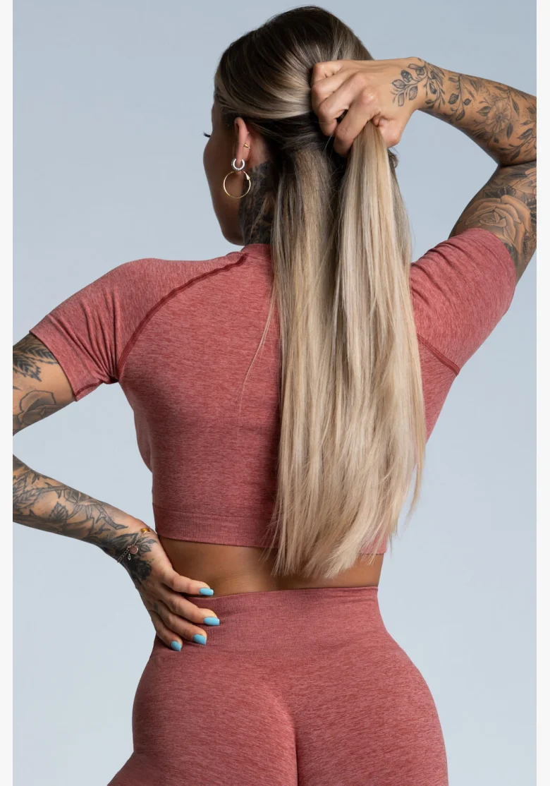 Crop Top Gym Glamour Cherry