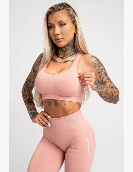 Fitness podprsenka Gym Glamour Compress Rose Tan