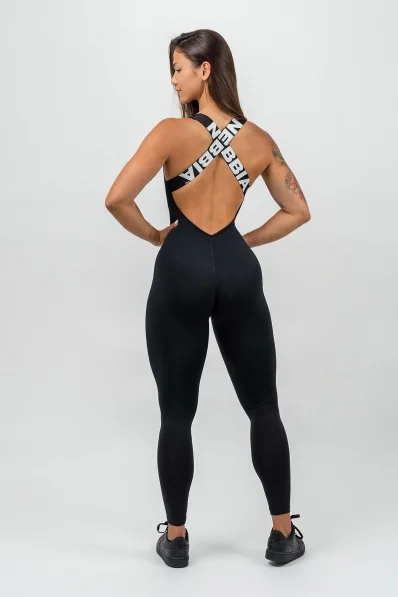 NEBBIA • Športový overal GYM RAT čierna • Nebshop.sk
