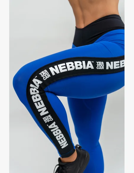 NEBBIA Legíny s vysokým pásom ICONIC modrá