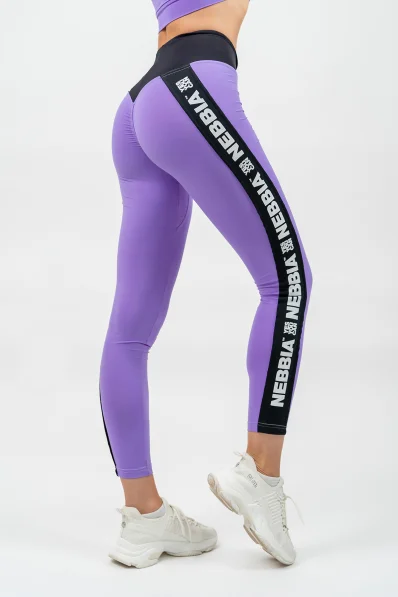 NEBBIA • Legíny s vysokým pásom ICONIC lila • Nebshop.sk 2