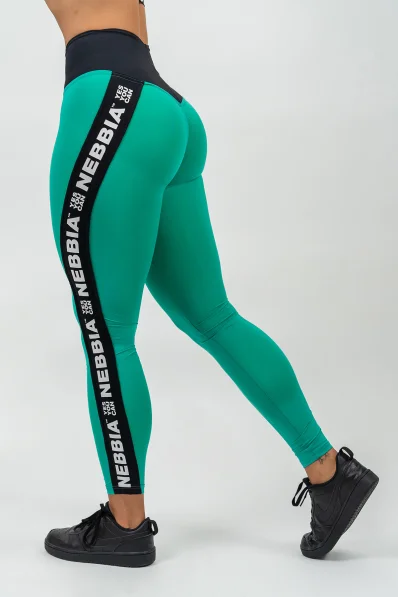 NEBBIA • Legíny s vysokým pasem ICONIC zelená • Nebshop.sk 2