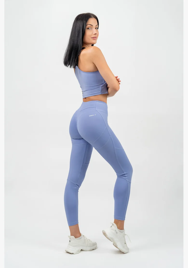 NEBBIA Vyztužená športová podprsenka s vysokou oporou GYM TIME fialová